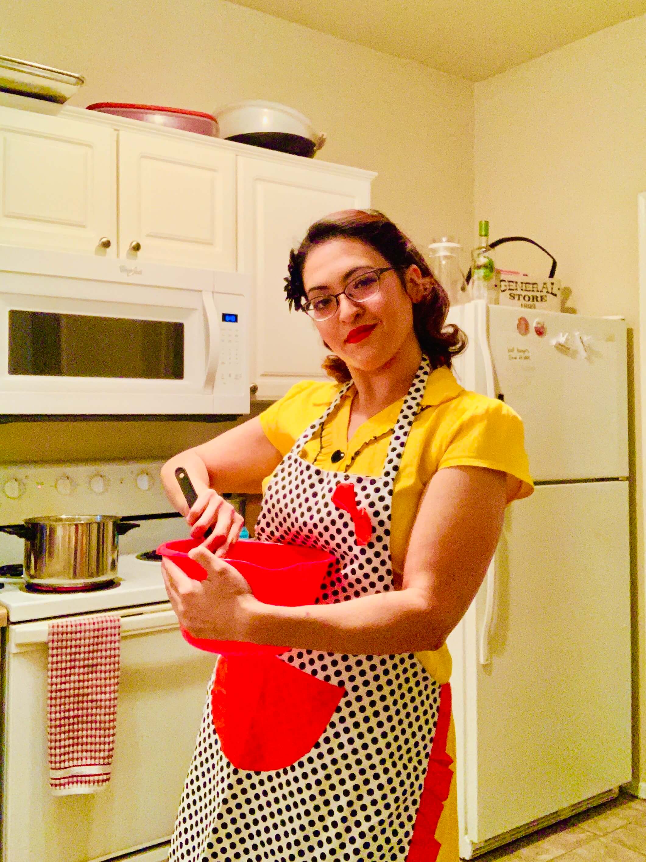 Veronica Kuta on her spare time cooking