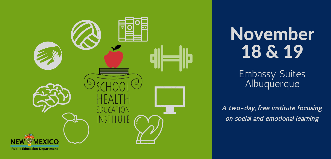 School Health Education Institute November 18 and 19 Logo